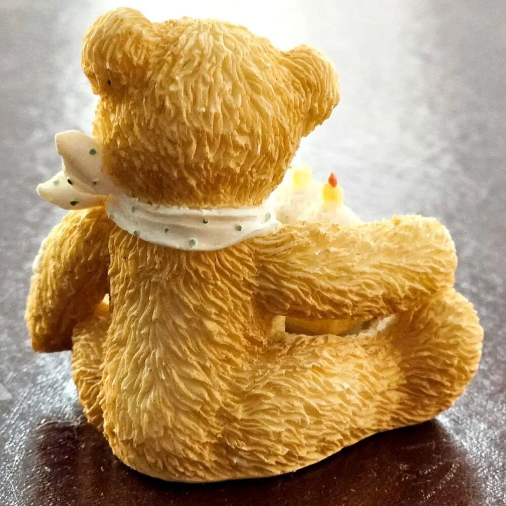 Vintage 1992 Cherished Teddies Age 3 “Three Cheers For You” Enesco Figurine